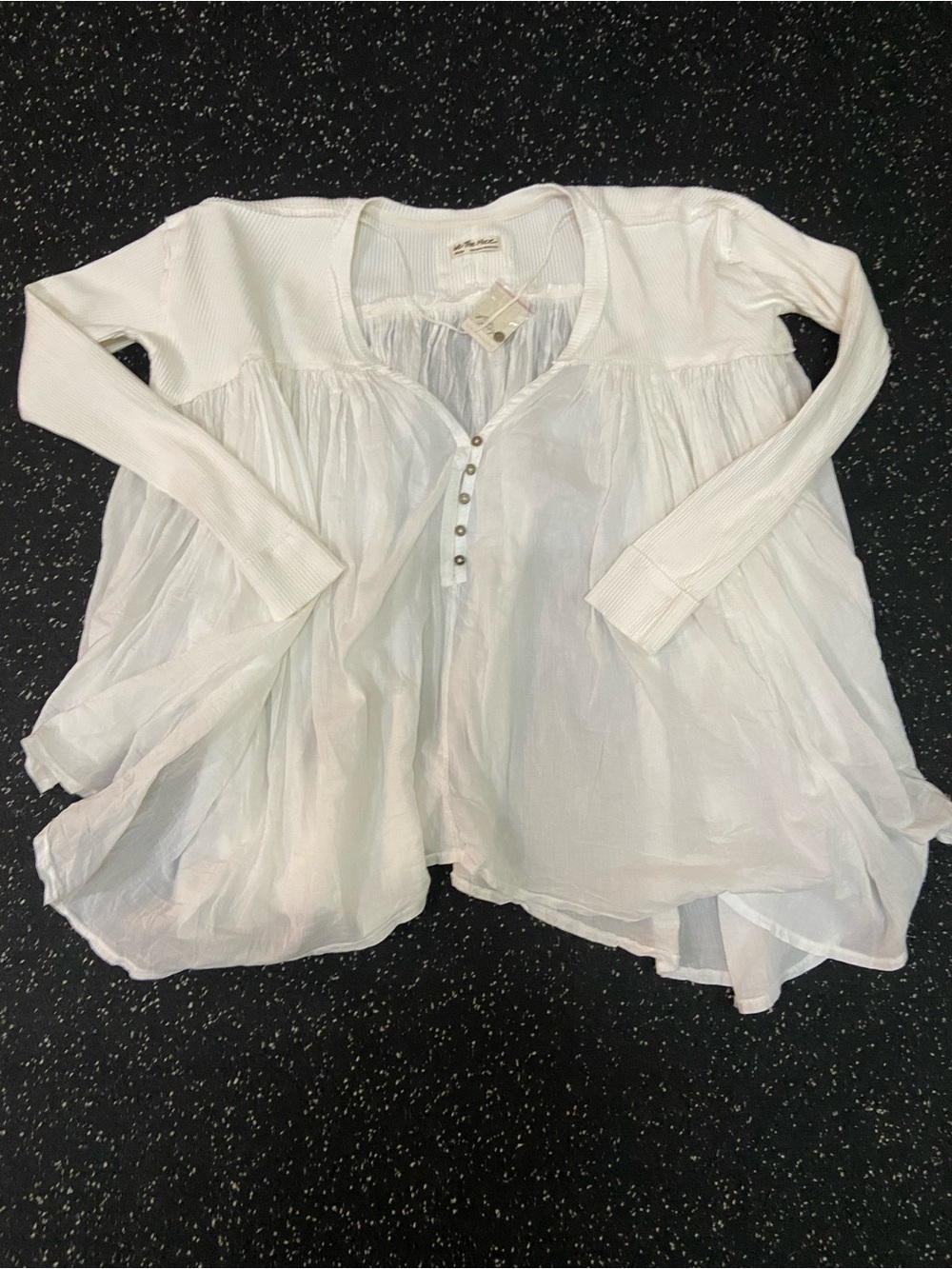We The Free White lyric Tunic NWT cream M ladies top oversized boho